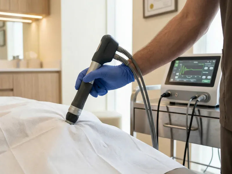 KLINIKEN BEHANDELN GENAU DIESEN BEREICH. TITANPULSE BRINGT ES NACH HAUSE.